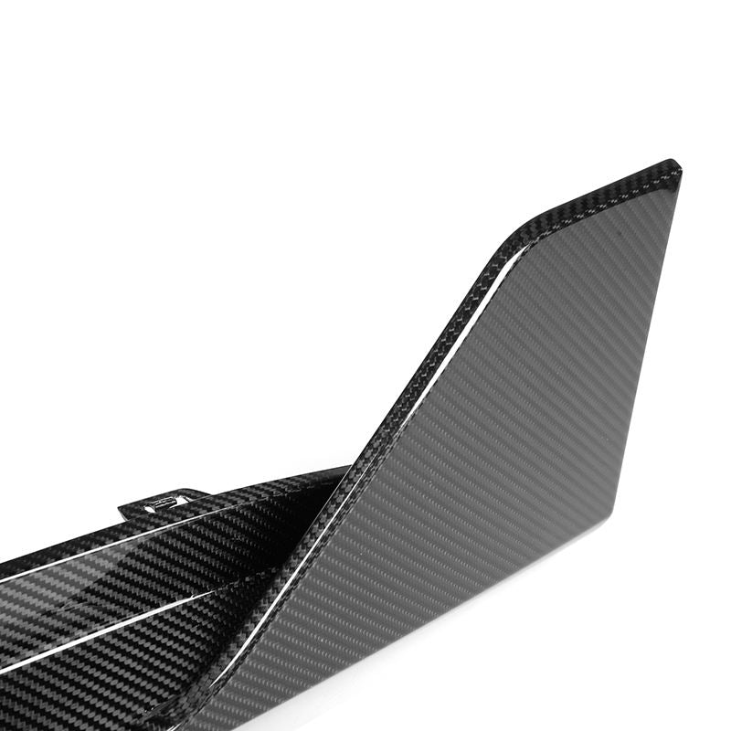 BMW M3 G80 G81 / M4 G82 G83 Pre-Preg Dry Carbon Fibre M Performance Style Rear Bumper Side Winglets By OPTIC (2021+)