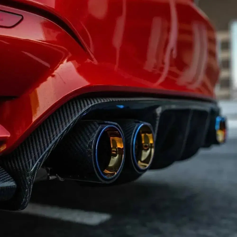 BMW Serie 2/3/4 | G42/G20/G22 | M240i/M340i/M440i Colas de escape cuádruples de carbono