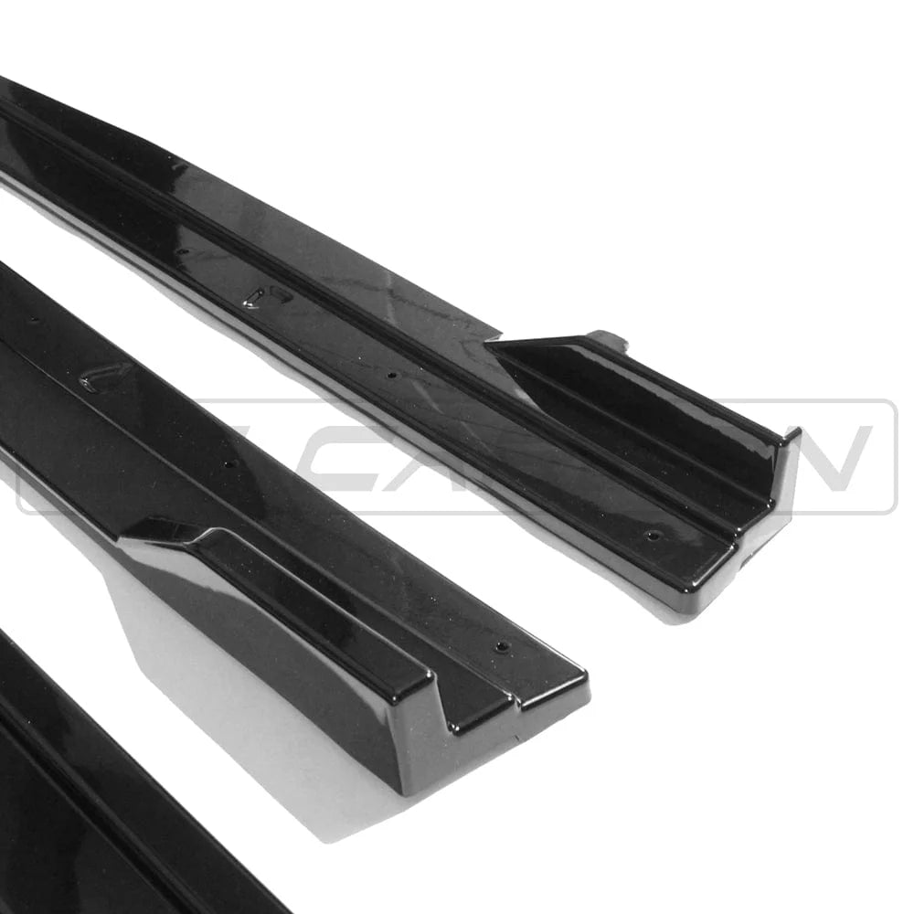 VW GOLF R/GTD/GTI MK7/7.5 2014-2020 GLOSS BLACK SIDE SKIRTS - CT CARBON - Avoro Design