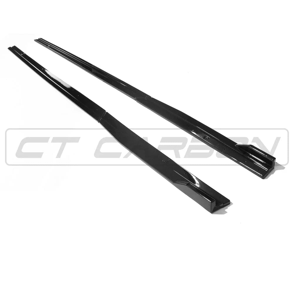 VW GOLF R/GTD/GTI MK7/7.5 2014-2020 GLOSS BLACK SIDE SKIRTS - CT CARBON - Avoro Design