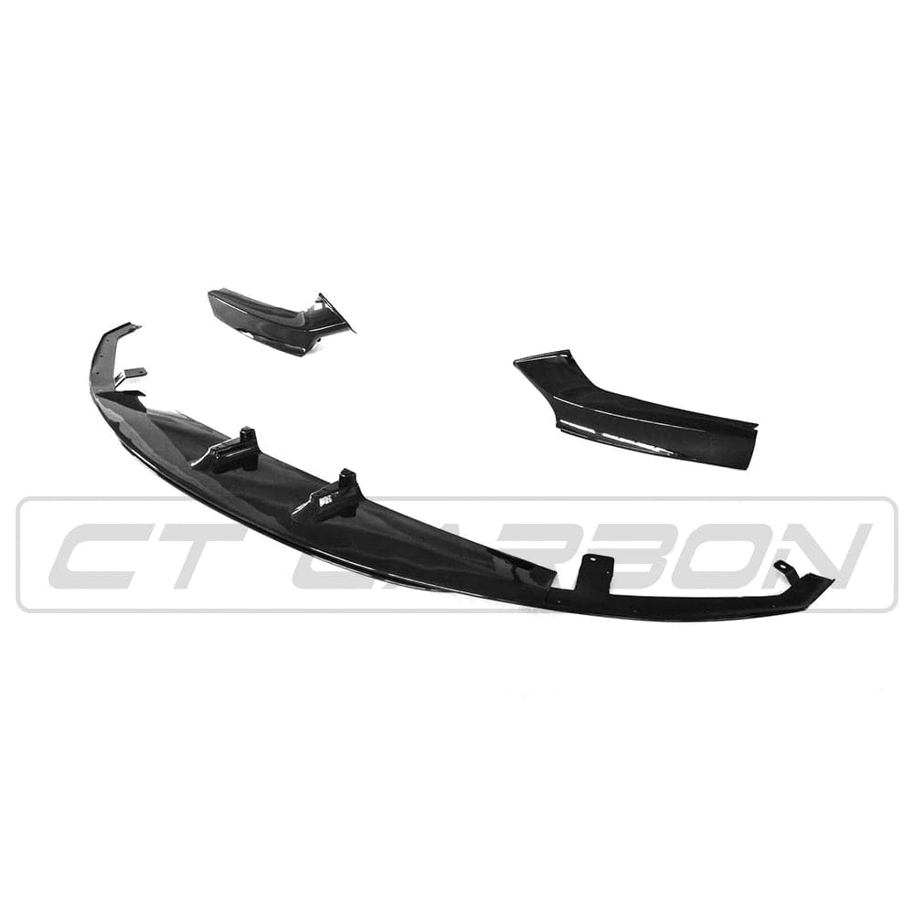 BMW 2 SERIES F22/F23 GLOSS BLACK SPLITTER - MP STYLE - BLAK BY CT CARBON