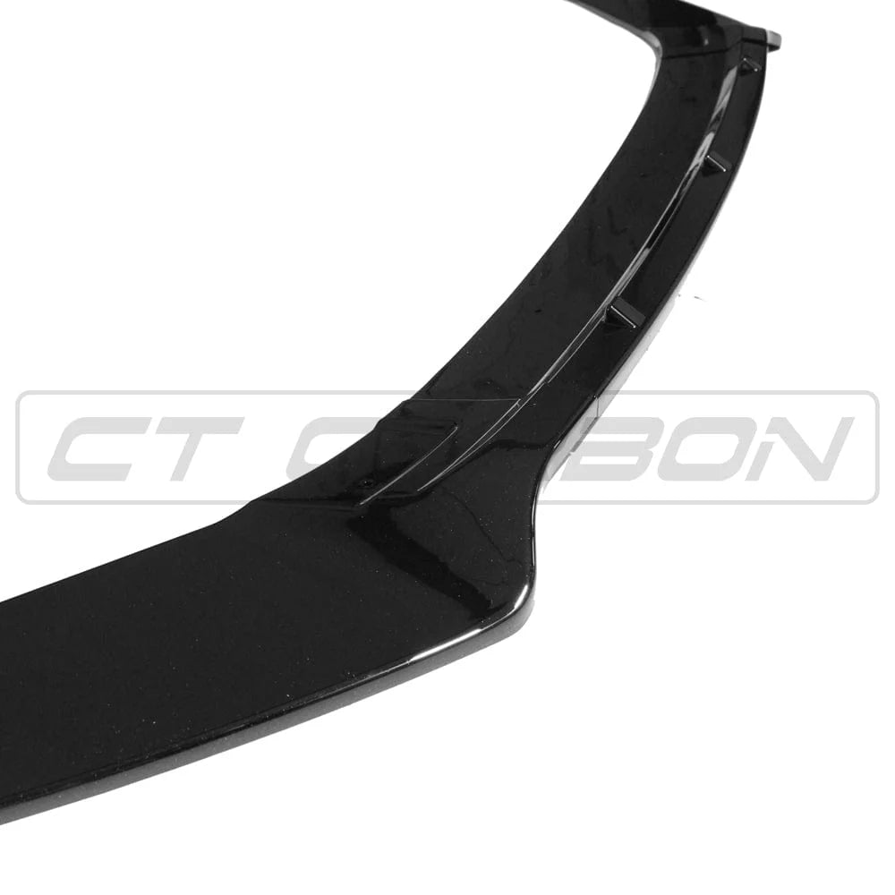 VW GOLF R/GTD/GTI MK7/7.5 2014-2020 GLOSS BLACK SPLITTER - BY CT CARBON - Avoro Design