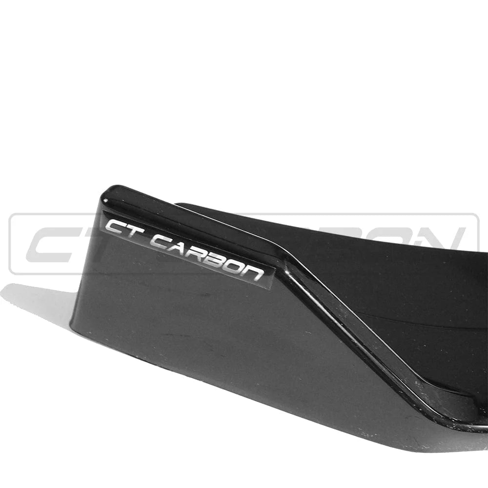 VW GOLF R/GTD/GTI MK7/7.5 2014-2020 GLOSS BLACK SPLITTER - BY CT CARBON - Avoro Design