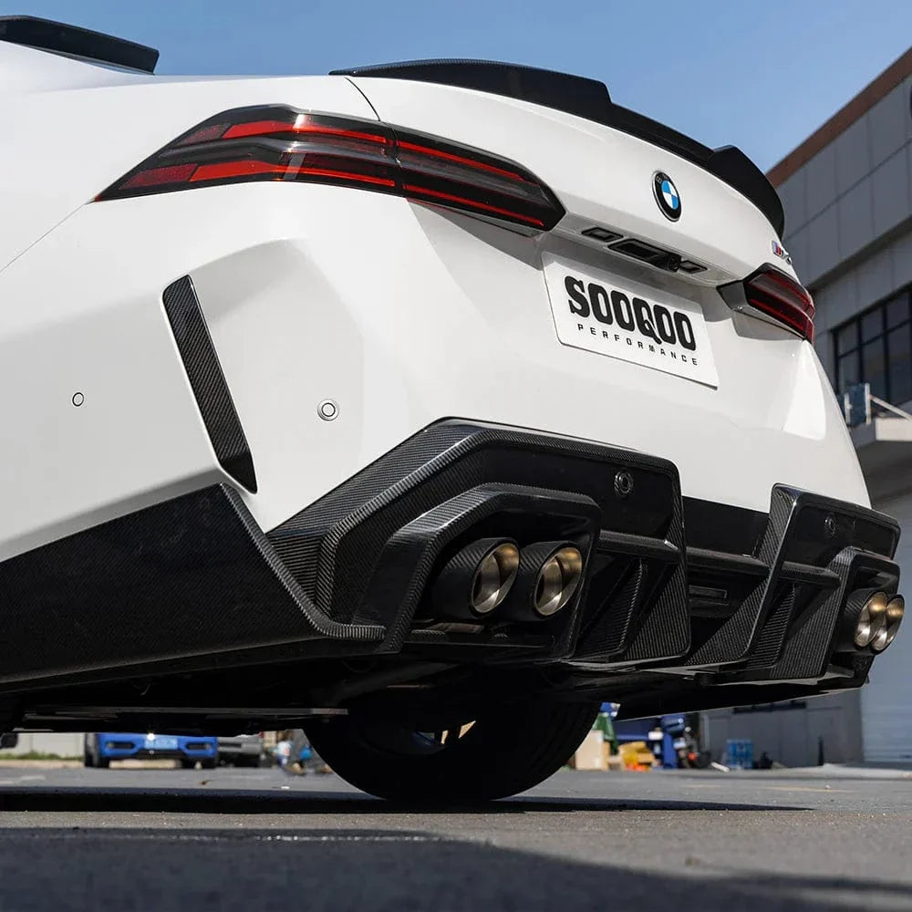 Colas de escape de carbono corte biselado para BMW M5 G90/G99
