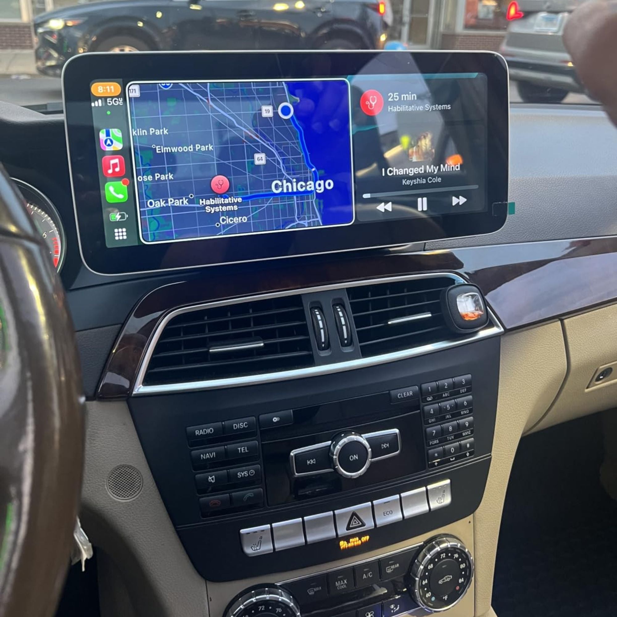 Mercedes Clase C W204 | 12.3" Pantalla Táctil Apple CarPlay/Android Auto | (2011-2014)