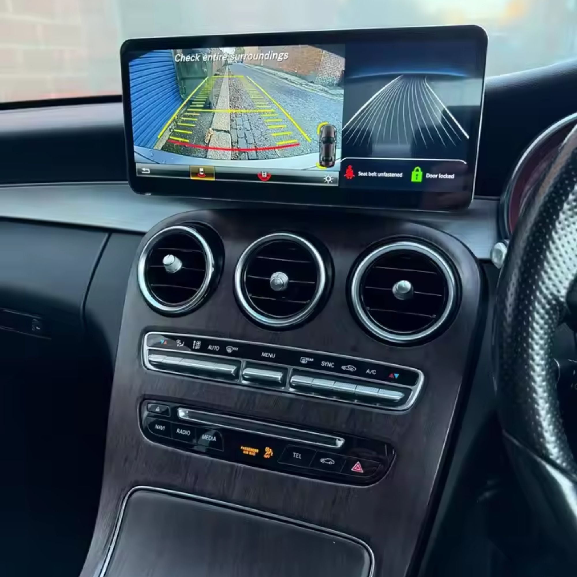 Mercedes Clase C/GLC | W205/X253 | 12.3" Pantalla Táctil Apple CarPlay/Android Auto | (2014-2019)