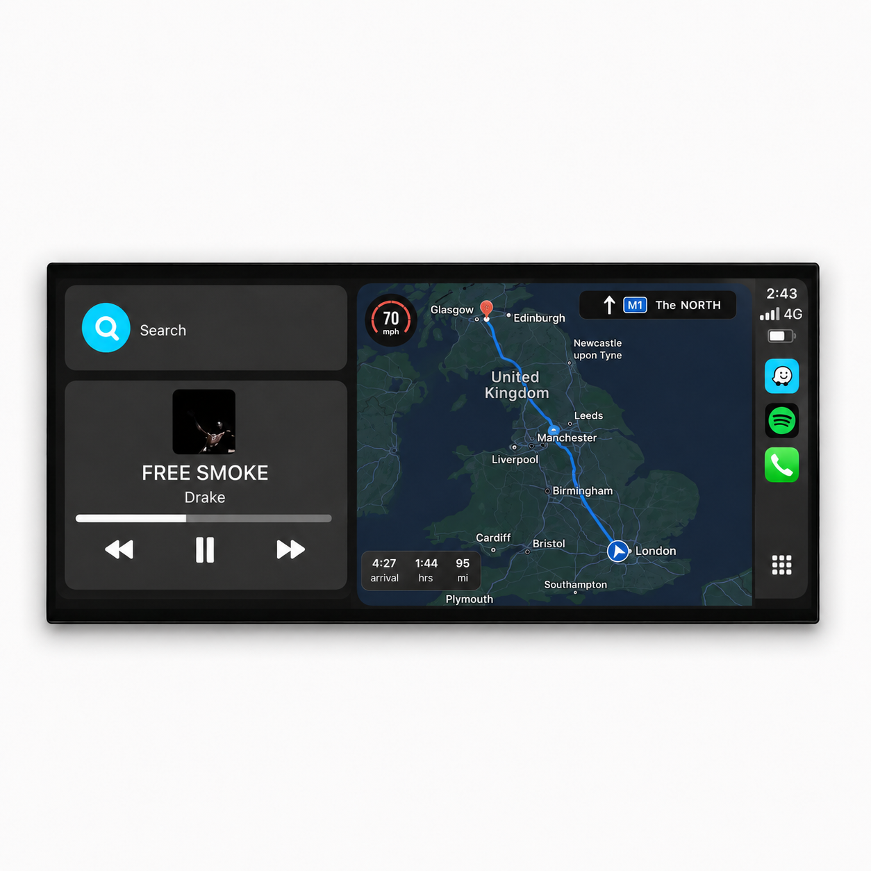 Mercedes A/CLA/GLA Class | W176/C177/X156 | 12.3" Apple CarPlay/Android Auto Touchscreen Display | (2013-2018)