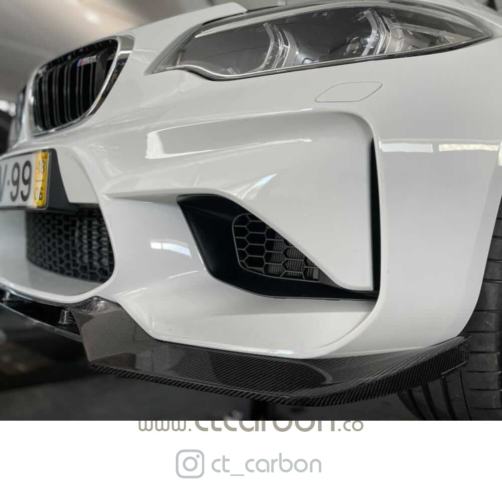 BMW M2 F87 N55(OG) CARBON FIBRE SPLITTER - V-STYLE