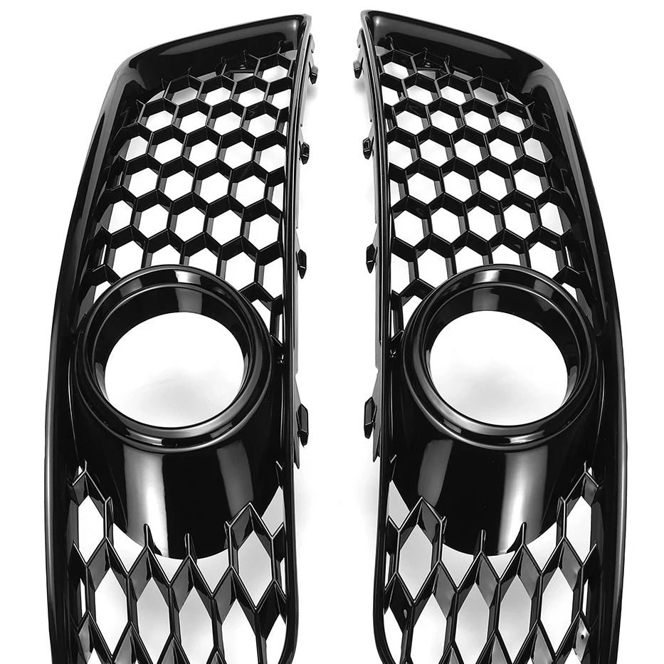 Audi A3 8P Gloss Black Fog Light Grills (2008-2012)
