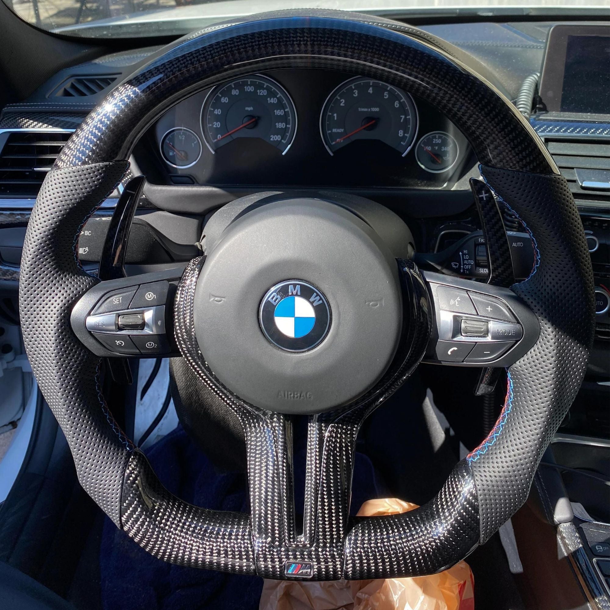 OPTIC Carbon Fibre Custom Steering Wheel For 1, 2, 3, 4 Series - Avoro Design