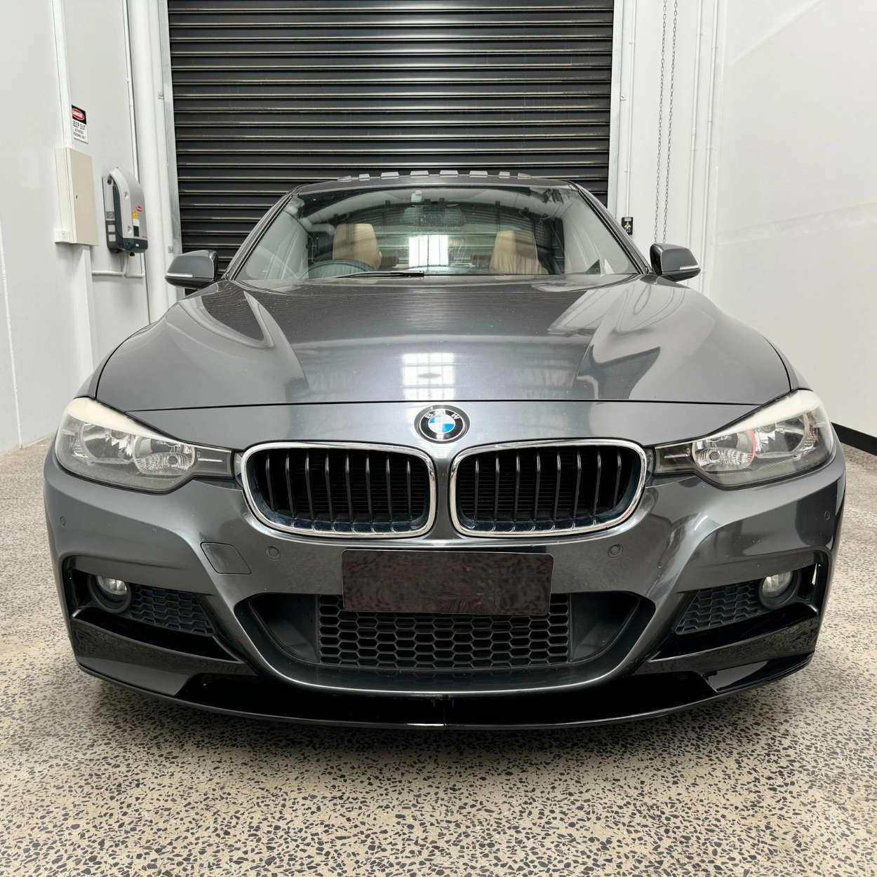 BMW 3 Series F30 / F31 MP Style Gloss Black Front Lip Splitter (2012-2019)