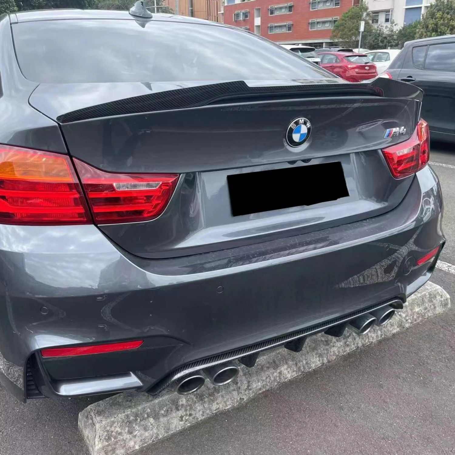 BMW M3 F80 / M4 F82 F83 Difusor Trasero Mp Style de Carbono Prepreg Seco por OPTIC (2014-2019)