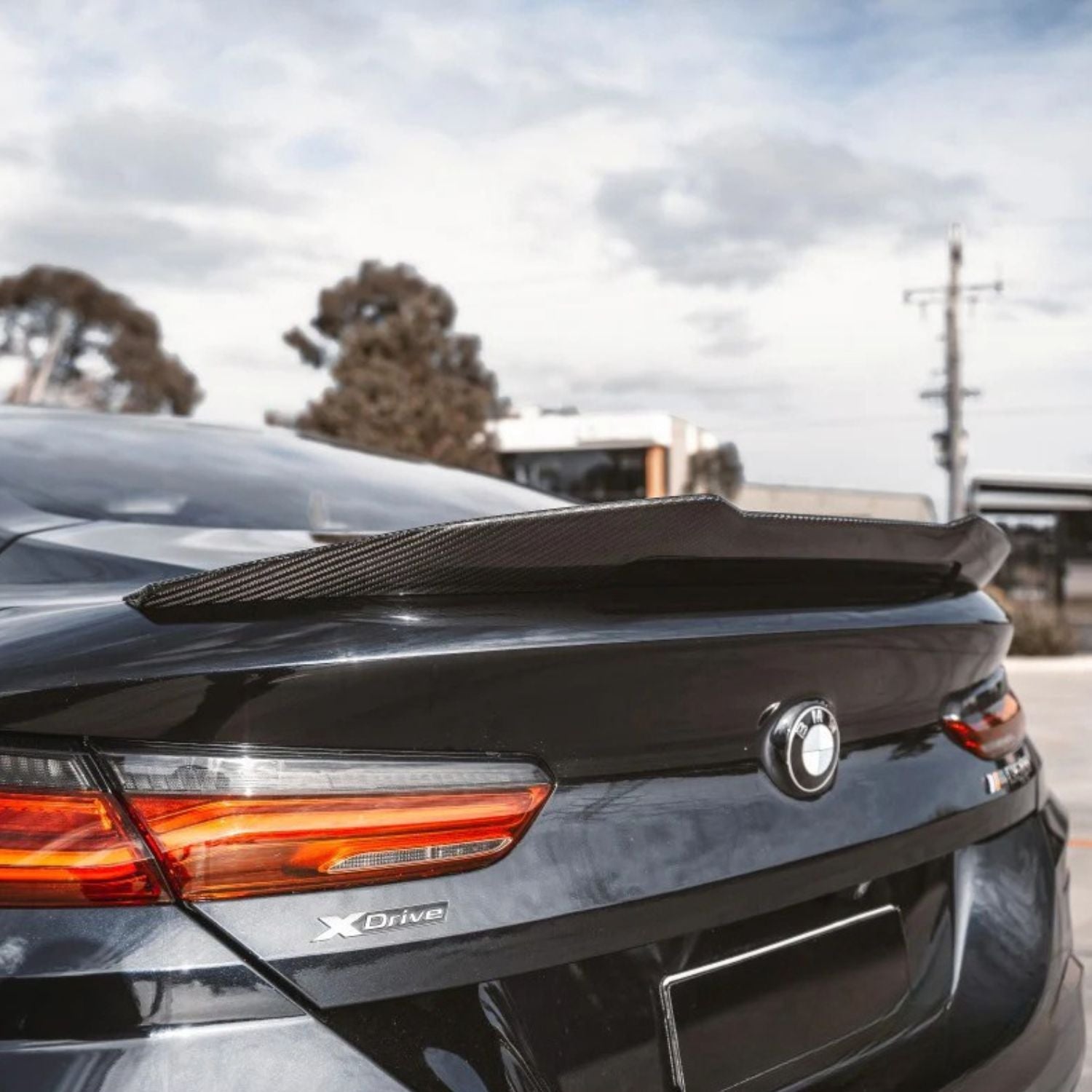 BMW Serie 8 G15 / G16 / M8 F92 / F93 Spoiler Trasero Ducktail Estilo Psm de Carbono Prepreg Seco de OPTIC (2018+)