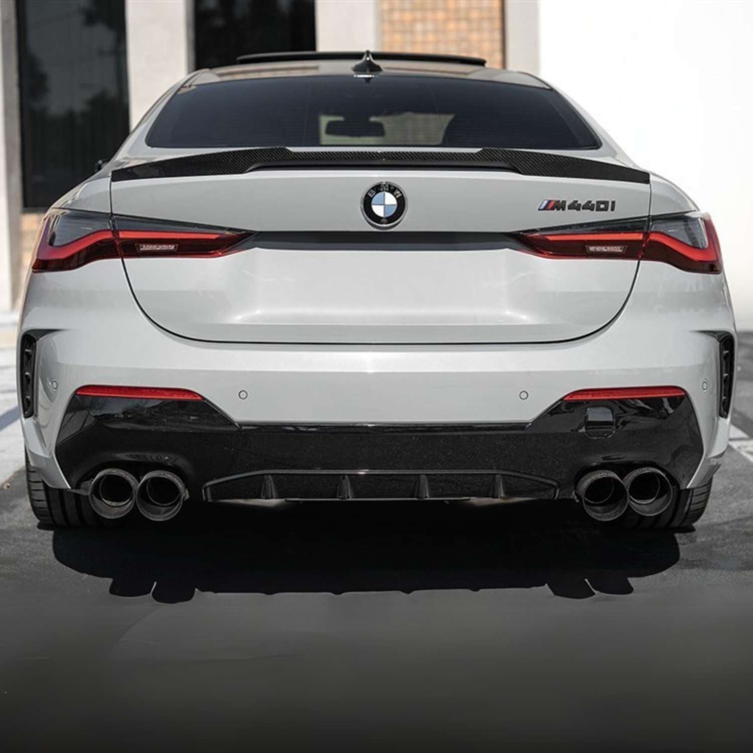 BMW 4 Series G22 / M4 G82 Pre-Preg Dry Carbon Fibre Competition Style Rear Spoiler By OPTIC (2020+)