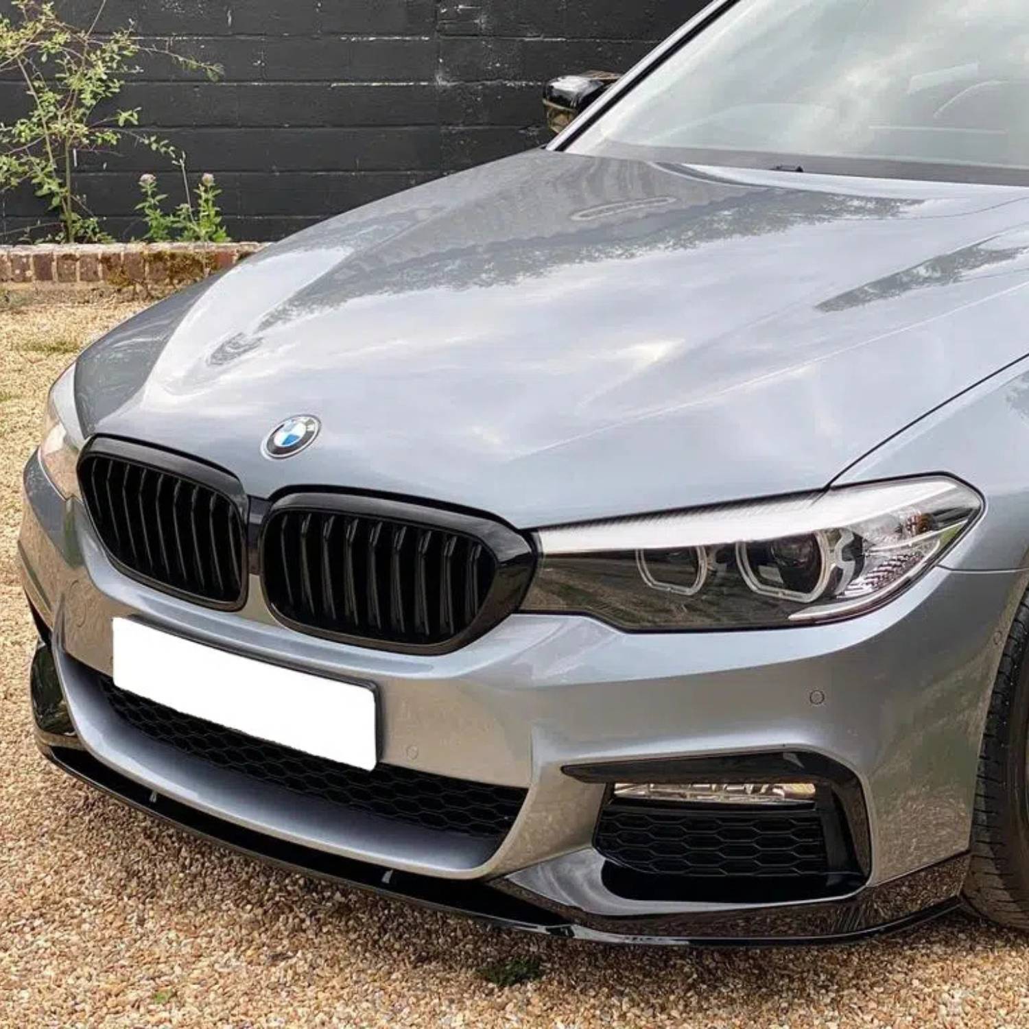 BMW Serie 5 G30 & M5 F90 Parrilla de Lama Única Negro Brillo (2017-2020)