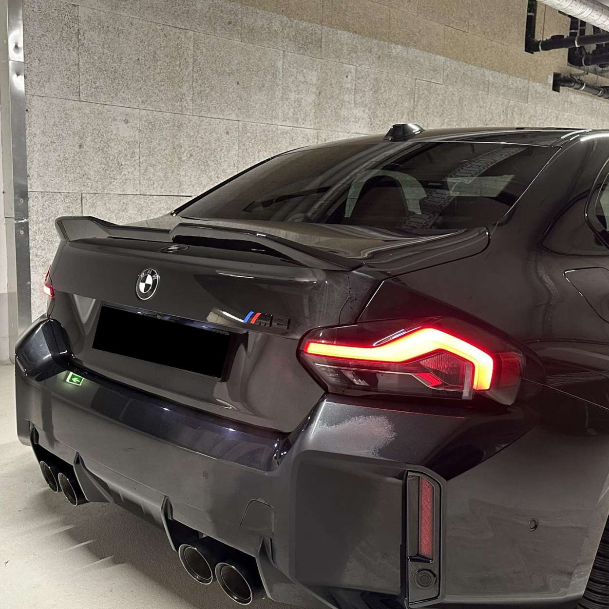 Alerón trasero BMW Serie 2 G42 & M2 G87 Gloss Black MP Style (2021+)