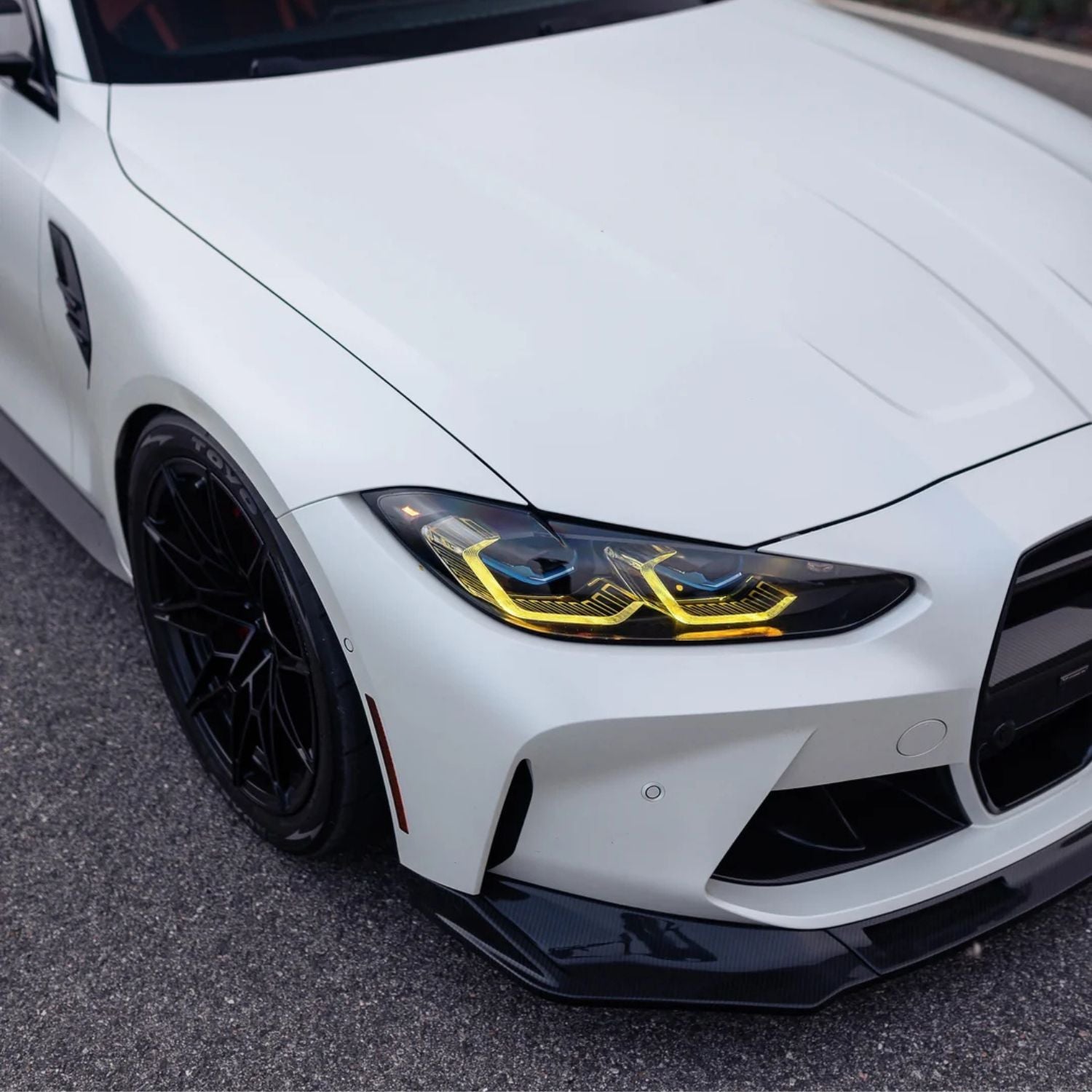 Juego de Módulos de Luces LED DRL Amarillas Estilo CSL para BMW M3 G80/G81 & M4 G82/G83