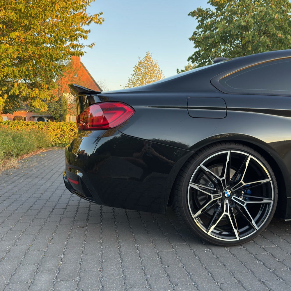 BMW Serie 4 F32 Negro Brillo Ducktail Estilo PSM Spoiler Trasero (2014-2019)