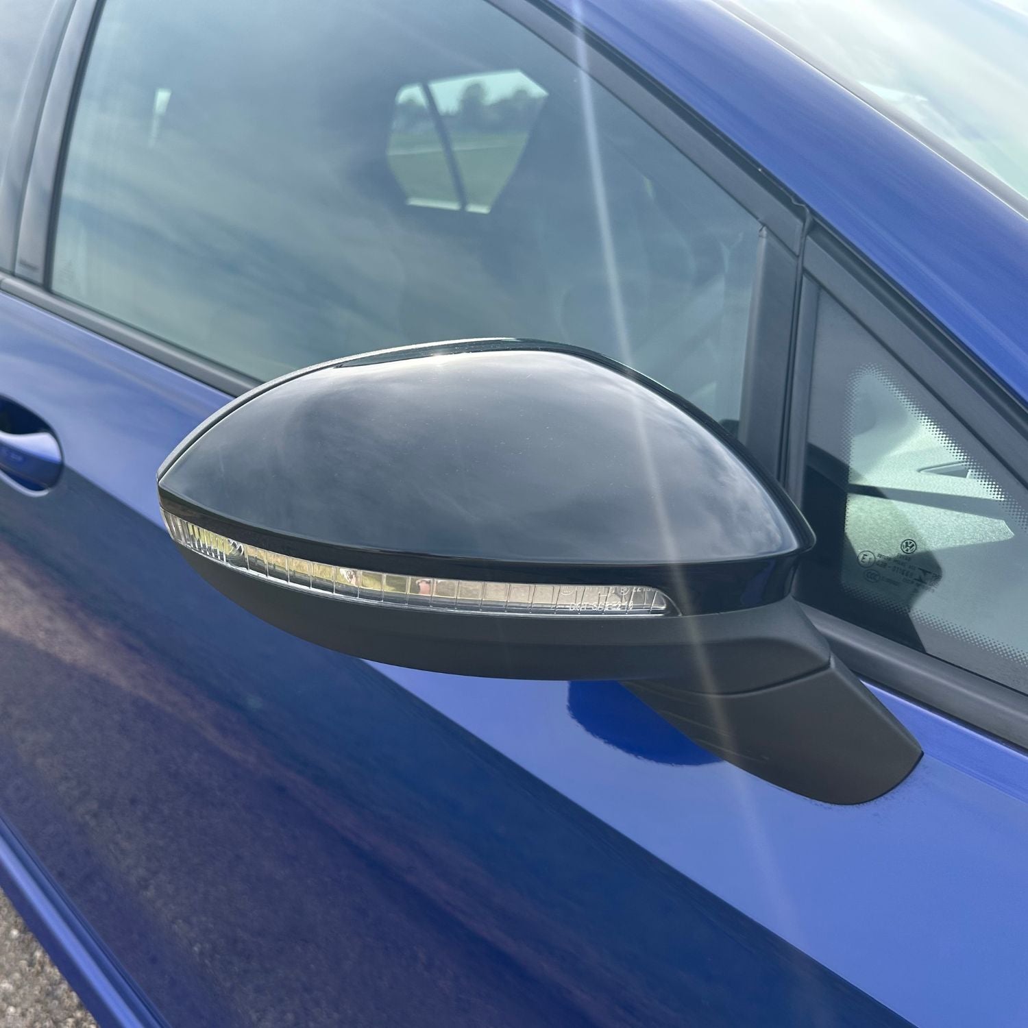 Cubiertas de espejo negro brillante para VW Golf MK8 (2020+)