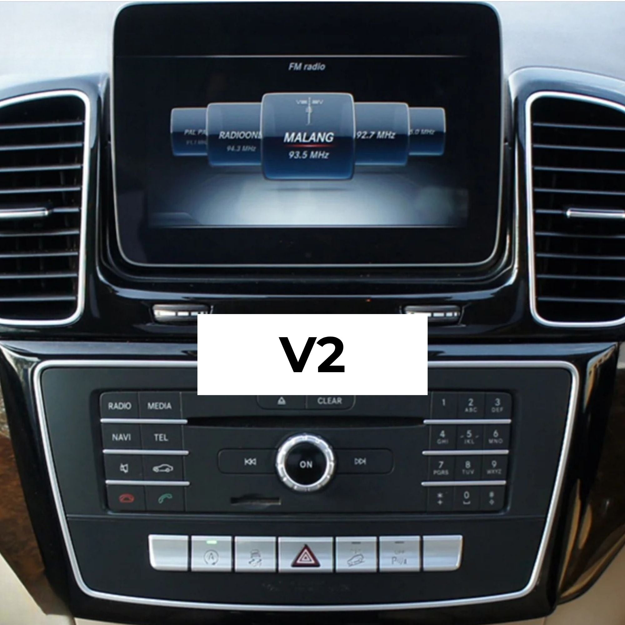 Mercedes Clase GL/ML/GLE/GLS | X166 | 12.3" Pantalla Táctil Apple CarPlay/Android Auto | (2011-2019)