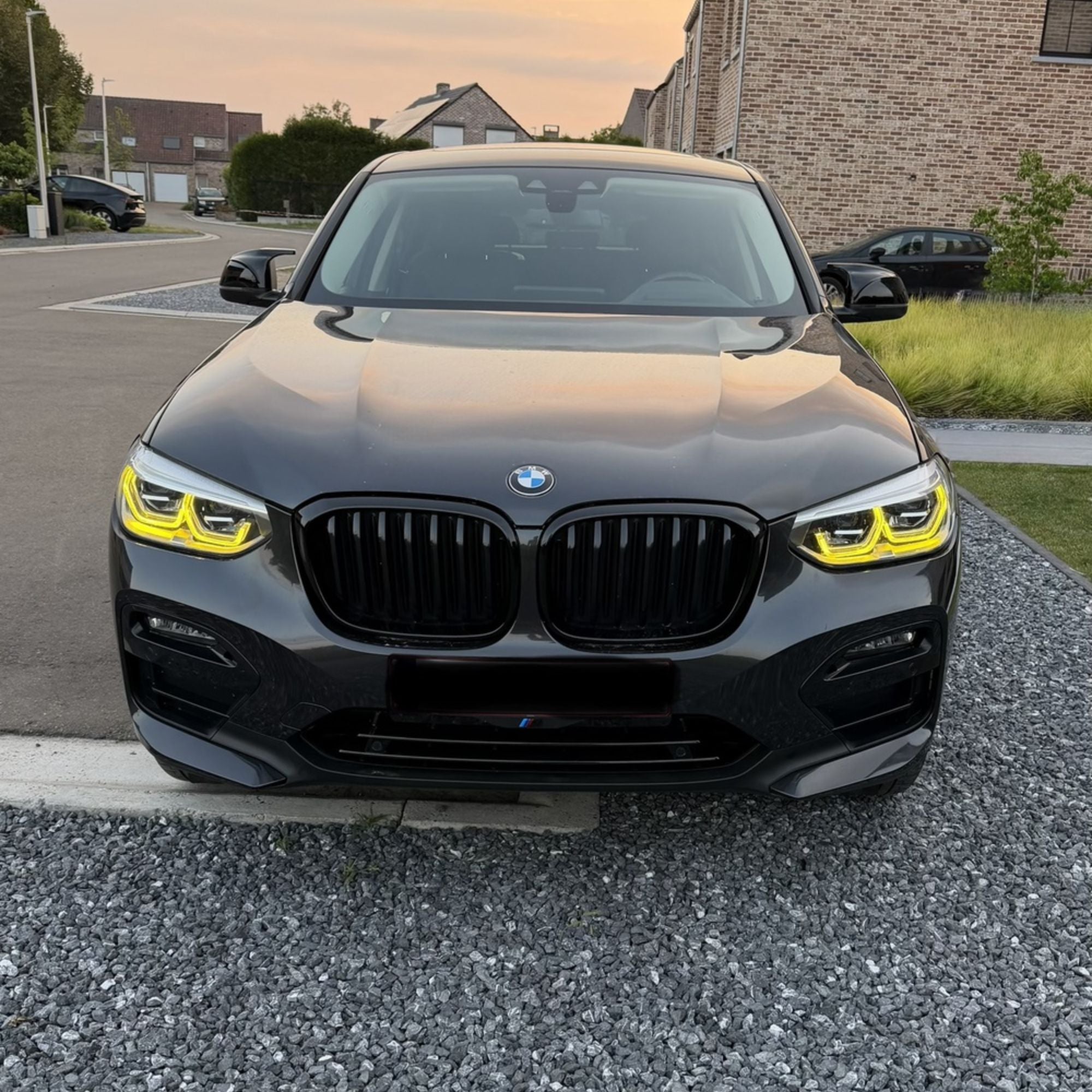 Juego de módulos de luces LED DRL estilo CSL amarillas para BMW X3/X4 (G01/G02) PRE-LCI (2017-2021)