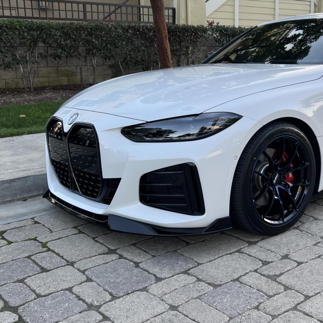 BMW Serie 4 G26 M Sport Lip Frontal Negro Brillo Estilo Competición (2020+)