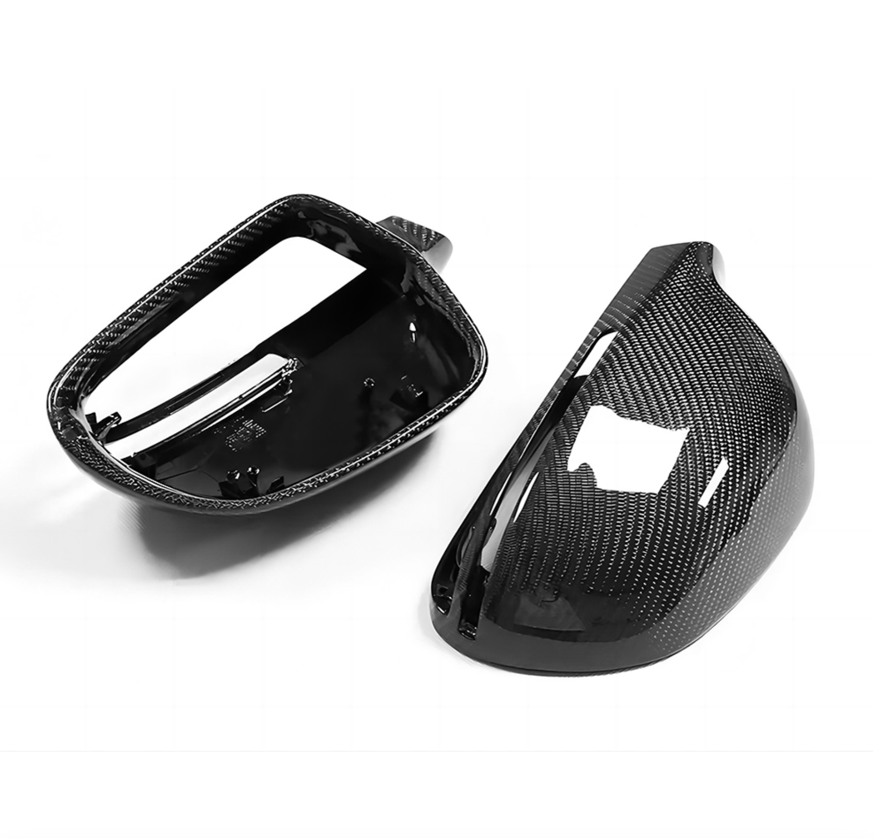 A3 8P Carbon Fibre Replacement Wing Mirror Covers (2009-2013) - Avoro Design