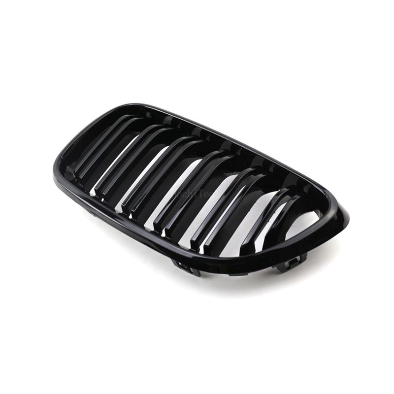 1 Series LCI Gloss Black Double Slat Front Grills F20 F21 (2015-2019) - Avoro Design